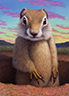 Portrait of a Ground Squirrel